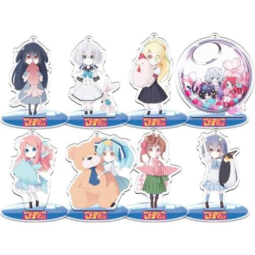 Anime ZOMBIE LAND SAGA Cosplay Acrylic Stand Model Doll Nikaido Saki Konno Junko Hoshikawa Action Figure Keychain For Gift