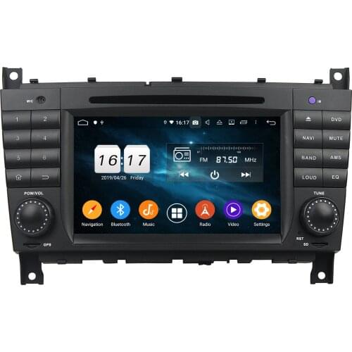 7" 2 Din 8 Core Android 10.0 4+64G For BENZ C-Class W203 2004-2007 CLC Car Radio Multimedia Player 4+32GB Audio Stereo DSP GPS