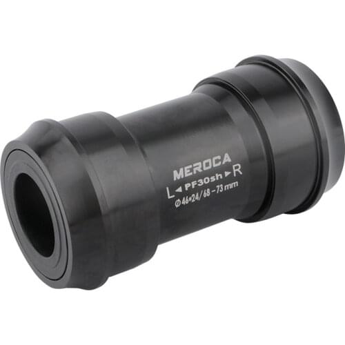 MEROCA PF30sh PF30 To 24MM Bicycle Bottom Bracket MTB Iamok Road Mountain Bike Bottom Bracket For Shimano 68-73mm 24*24/24*22mm