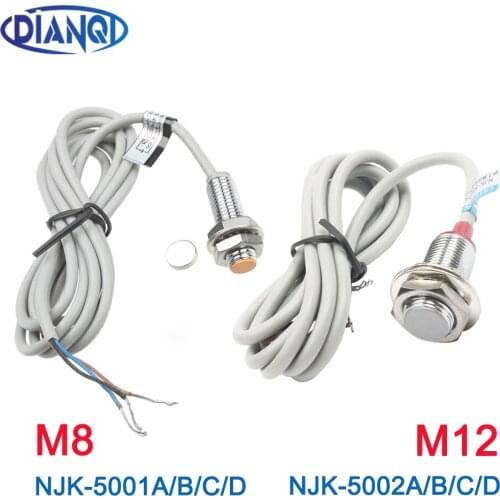 1PC Inductive Proximity Sensor Switch NJK-5001A5001B5001C5001D NJK-5002A5002B5002C NPN PNP NO NC Detection distance 10MM DC6-36V