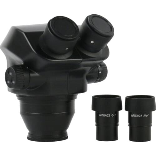 7X-45X Upgrade 7X-50X Stereo Microscope Binocular Microscope Head + 0.5X 2.0X Barlow Objective Lens Microscope Accessories
