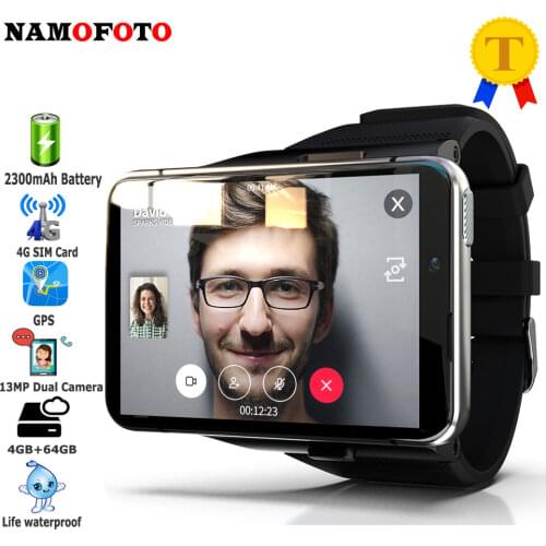 Latest 2.88'' 4G Smartwatch Men 4GB 64GB 2300mAh SIM Card GPS 1300W Dual Camera Waterproof Exquisite Sport Tracker Smart Watches