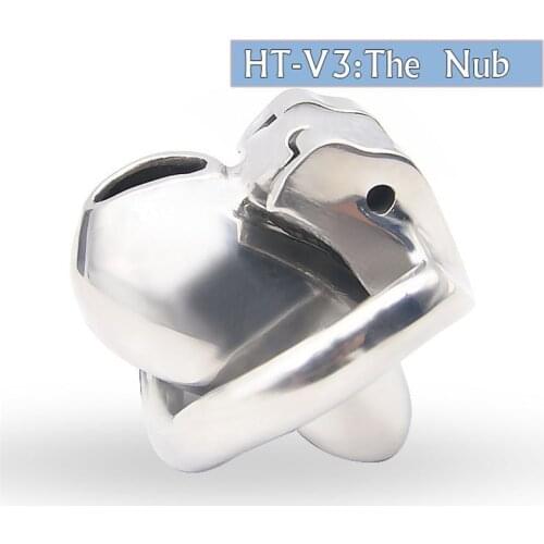 The Nub of HT V3 Male Chastity Device Stainless Steel Chastity Belt Mini Chastity Cage with Cock Rings Men BDSM Sex Toys