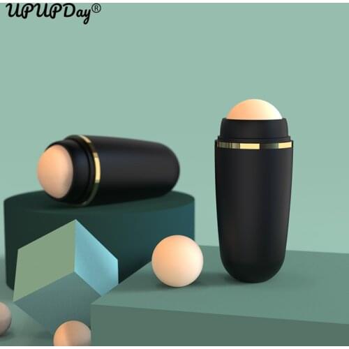 Natural Volcanic Face Roller Oil Control Lasting Rolling Matte Makeup For Face Oil Absorption Roller On Ball Facial Clean Tool