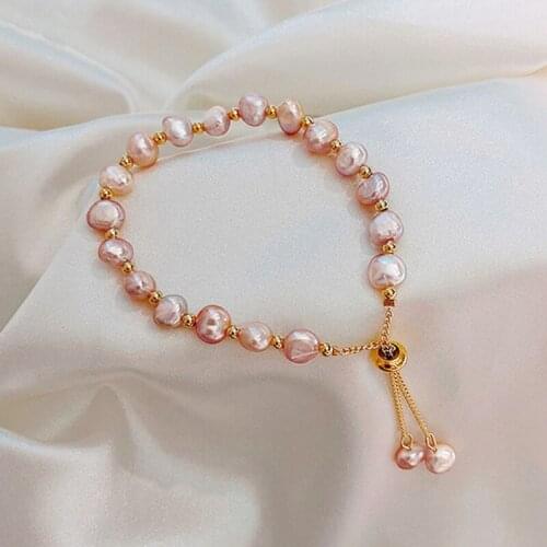 New Natural Pearl Bracelet Sexy For Woman Bracelet Fashion Lady Temperament Bracelet Jewelry South Korea