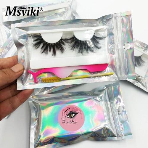 Wholesale 25MM 5D Mink Eyelashes Packaging Box With 3D 8D Mink Lashes Brushes Tweezers In Bulk Beauty False Eyelash Makeup Tool