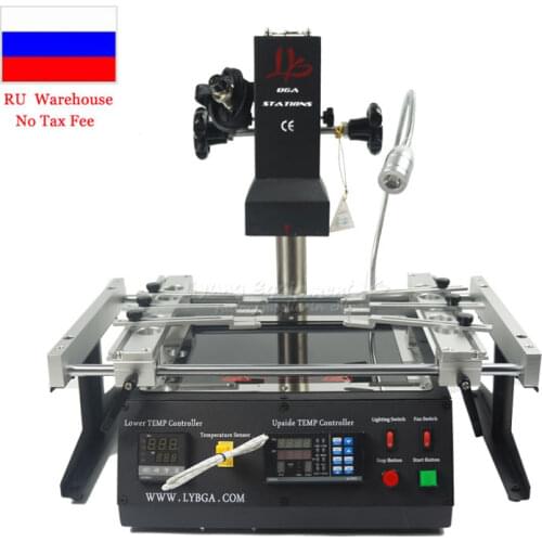 LY BGA IR6500 Rework Station Soldering Station 2300W IR Heating 2 Zones Infrared for Mobile Laptop Motherboard Chips Xbox Repair