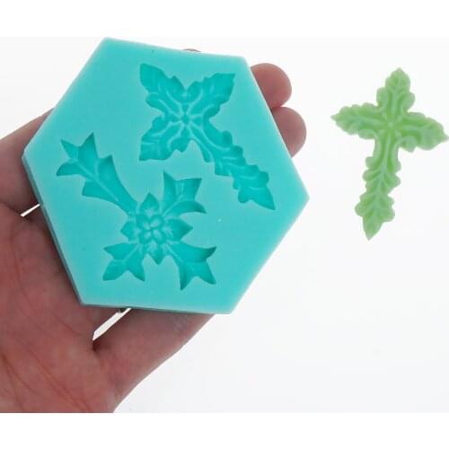 Silicone 3D Cross Mold Chocolate Mold Dessert Mold DIY Cake Mold Silicone Baking Tool 10374650