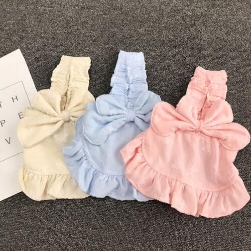 Sling Dog Dress Princess Pet Clothes For Dog Skirt Wedding Dog Clothes Puppy Pet Dresses For Dogs Pets Clothing Chihuahua York