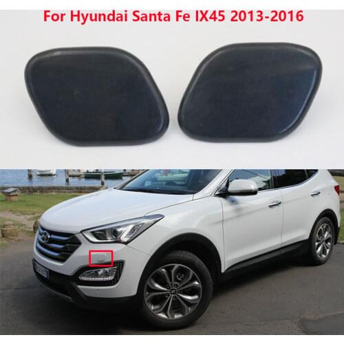 1 Pair Left Right Side Front Headlight Washer Nozzle Cover Cap For Hyundai Santa Fe IX45 2013-2016 OEM 98681-A1000 & 98682-A1000
