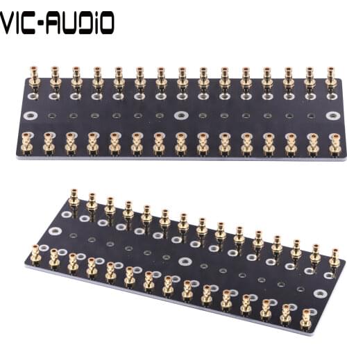 DIY Projects Audio Tag Strip Tag Board Turret Board Copper Gold Plating Test PCB Board 150*60*2mm 75holes 1Piece Free Shipping
