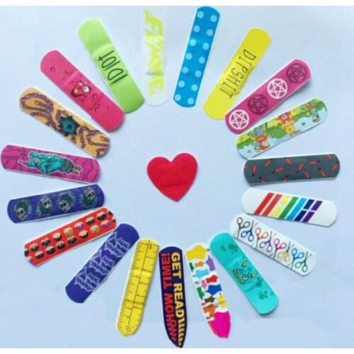 20 Pcs Waterproof Breathable Cute Cartoon Band Aid Hemostasis Adhesive Bandages First Aid Emergency Kit For Kids Children
