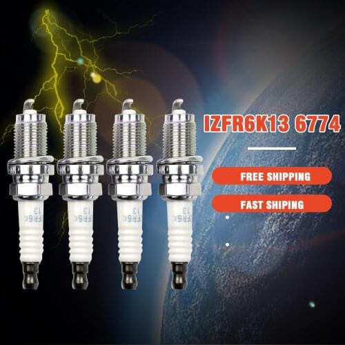 4-6pcs 9807B-56A7W IZFR6K13 6774 Spark Plug Iridium fit for Honda CITY CIVIC IX CIVIC VIII 1.4 ACCORD 2003-2007 FIT 2007-2014