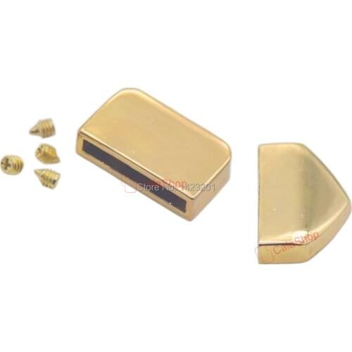 5/15/50 Pcs / Lot Metal Bag Decoration End Clips with Screws Handbag Straps Tail Clasp DIY Hardware Accessories