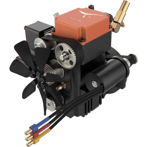 Toyan Water-cooled Four Stroke Gasoline Model Engine with Starting Motor for 1:10 1:12 1:14 RC Car Boat Airplane - FS-S100G(w)