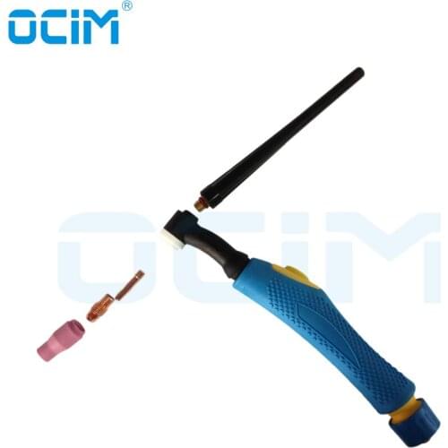 Tig Torch Head WP 20F SR20F WP20F Water Cooled Gun Torch Blue Handle