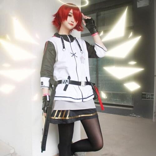 Game Arknights Exusiai Cosplay Costume Cos Cosplay Halloween Party High Quality Costume Men/Women