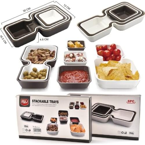 Creative Dried Fruit Compartment Box Nut Box Melon Seed Plate Dried Fruit Plate Living Room Home Kitchen Snack Fruit Plate