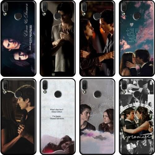 Damon Elena The Vampire Diaries Soft For Huawei Y5P Y6P Y7A 2020 Y3 II Y5 Y6 Y9 Y7 Prime 2018 2017 2019 Nova 3i 5T Case