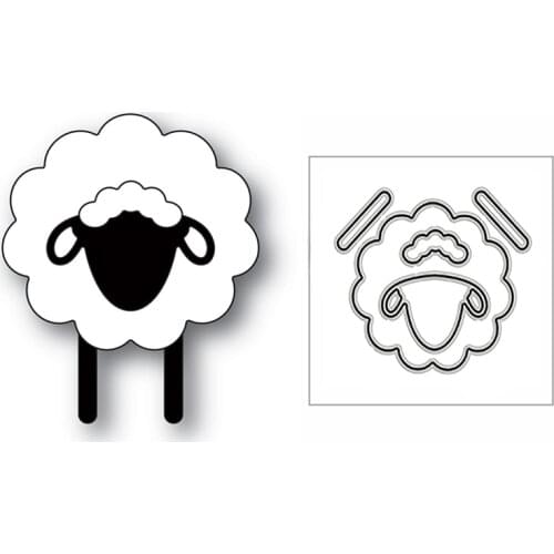 New Little Sheep Animal Friend 2020 Metal Cutting Dies for DIY Scrapbooking and Card Making Decorative Embossing Craft No Stamps