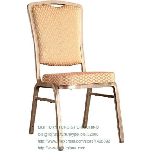 Wholesale quality strong modern aluminum stacking hotel dining chairs LQ-L212