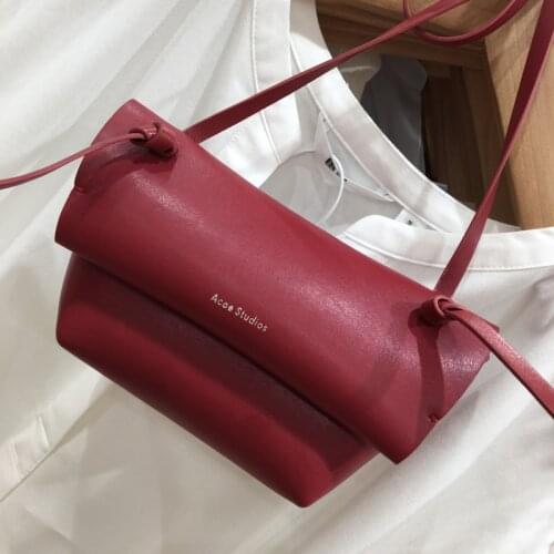 Ins Net Red Minimalist Retro Hong Kong Style Package. One Shoulder Mini Dumplings. AC Studio Bag