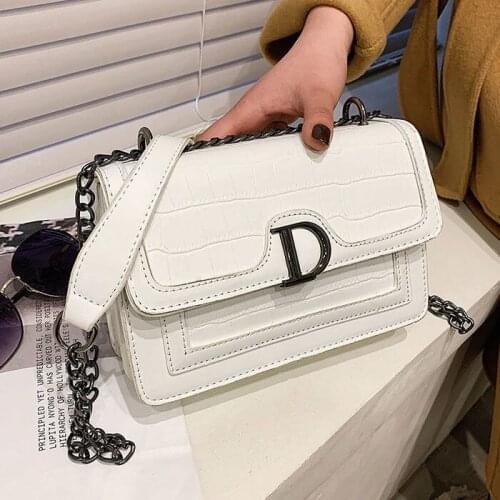 Handbag Shoulder Bag Female Designer Crossbody Bag Women Purse Chain Women Bag Fashion 2021 New PU Leather Crocodile Pattern