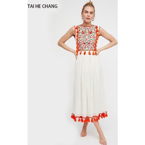 Летние платья миди TAI HE CHANG China At AliExpress