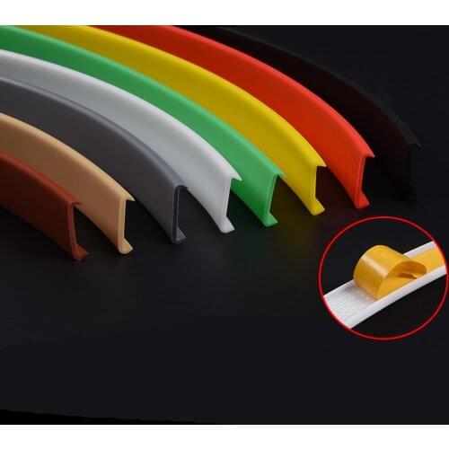 U Edge Banding Veneer Edging Furniture Soft PVC Edgeband 3MM 9MM 12MM 14MM 16MM 18MM 20MM 25MM White Beige Gray Black brown