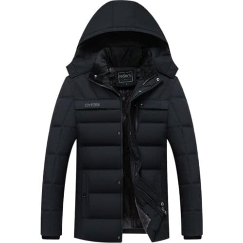 Winter Jacket Coats Men Thicken Warm Windproof Jackets Male Casual Hooded Outwear Cotton-padded Jacket