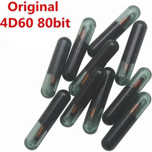 10/20pcs Original 4D60 80bit Glass Chip Car Remote Key Chips Blank Transponder Chip