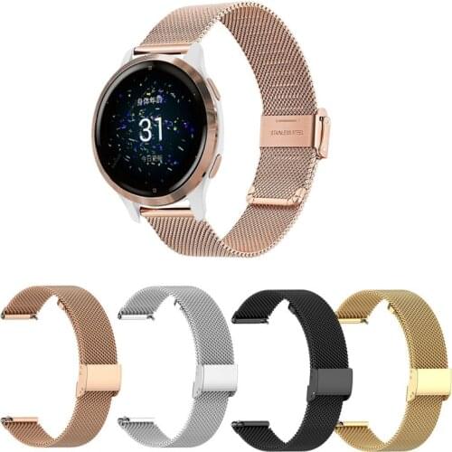 18mm Stainless Steel Watchband for Garmin Vivoactive 4S Bracelet / Venu 2S Straps /Vivomove 3S Wristband Women Metal Correa