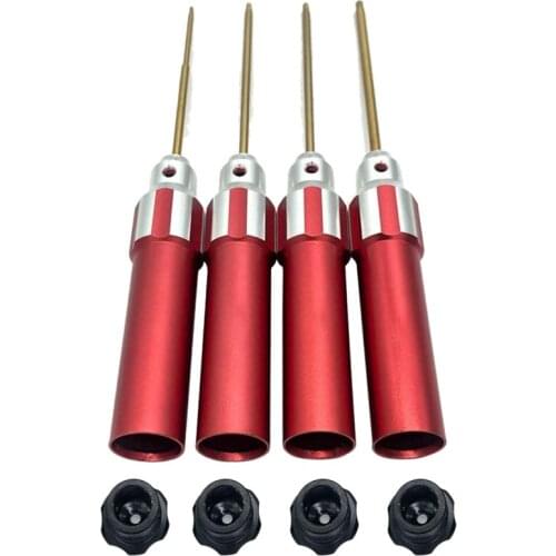 4Pcs Titanium Hex Screw Driver Set 1.5mm 2mm 2.5mm 3.0mm Screwdriver Wrench Tool Kit Set for RC Car Helicopter Repair