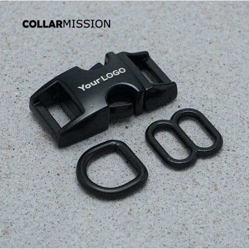 50pcs/lot engraved (metal buckle+adjust buckle+D ring)for luggage backpack dog collar DIY accessory 8 Colour 15mm to 30mm 5 size