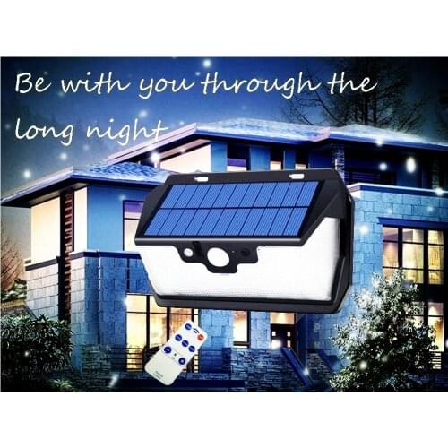 55 leds Solar light remote control radar 3 side lighting usb port Newest lamp Outdoor Garden Yard home street desk ceiling