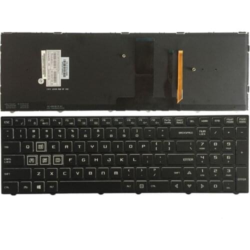 US laptop keyboard for Clevo P651HP3-G P655HP3-G P650HP3 English keyboard with backlight