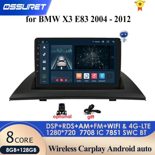 3GB+32GB 4G Android 10 Car Radio For BMW X3 E83 2004 2005 2006 2007 2008 2009 2010 2011 2012 Multimedia Navigation GPS Bluetooth