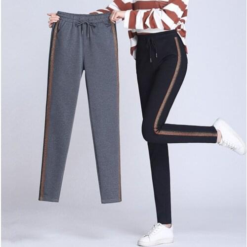 Fashion Women Loose Harem Pants 2020 Autumn winter Female Patchwork Streetwear High Waist Pant Trousers Casual Sweatpants