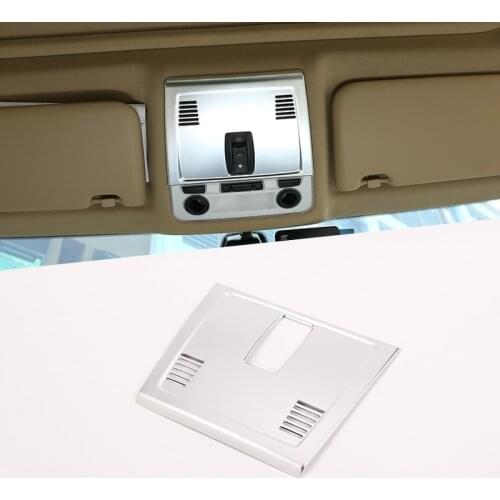 For BMW E90 3 Series 2005-2012 Carbon Fiber ABS Car Front Row Roof Reading Lamp Decoration Cover Trim Accessories