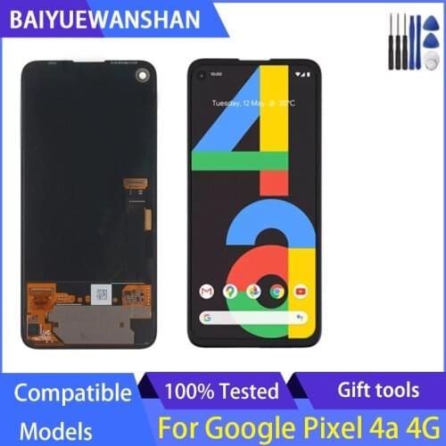 For Google Pixel 4a LCD Display Touch Screen Digitizer Assembly Replacement For Google Pixel 4A 4g LCD