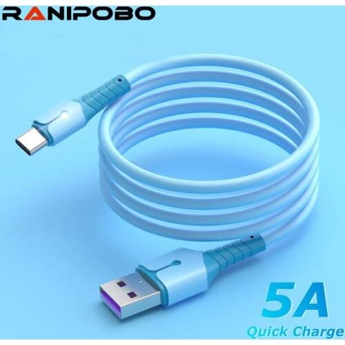 5A LED Fast Charge Micro USB Type C Cable for Huawei Mate40 P40 Samsung S20 S10 Phone Quick Charging Usb C Cable for Xiaomi 11