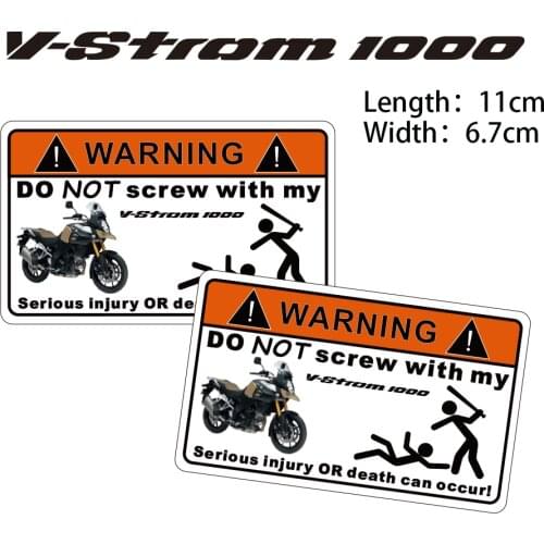 KODASKIN Motorcycle Cheap 2D Creative Warning Sticker Decal for SUZUKI V-Strom1000