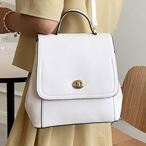 Fashion Leather Women Backpack Ladies Anti Theft Bagpack Classic PU Female Backpacks Casual Lady Waterproof Rucksack New Mochila