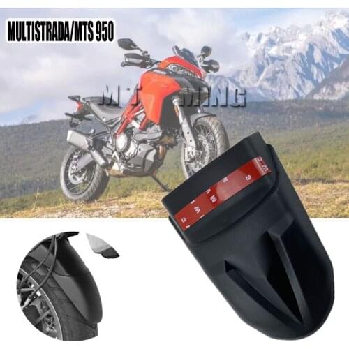 Motorcycle Accessories Front Mudguard Fender Rear Extender Extension For DUCATI MULTISTRADA 950 MTS MTS950 2015-2020
