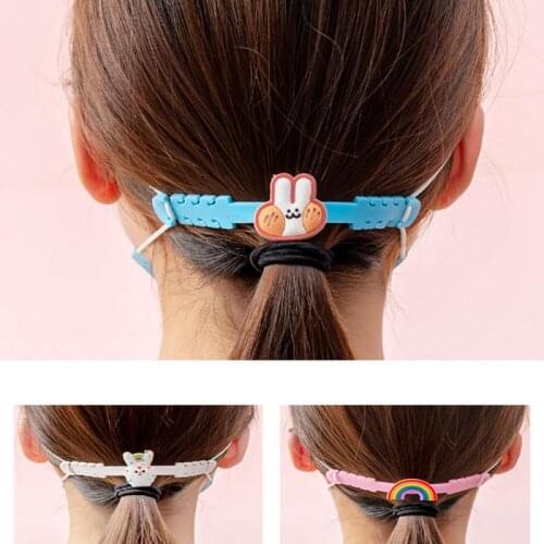 Cartoon Silicone Hook Strap Holder Extension For Mask Ear Protector Soft Anti-tightening Ear Buckle Accessories For Kids Child