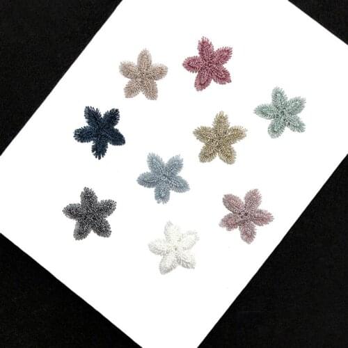 50pcs parches ropa bordados Embroidered Patch Sew On Patches For Clothing Earring Decor Jeans Jacket Patchwork Badge Appliques