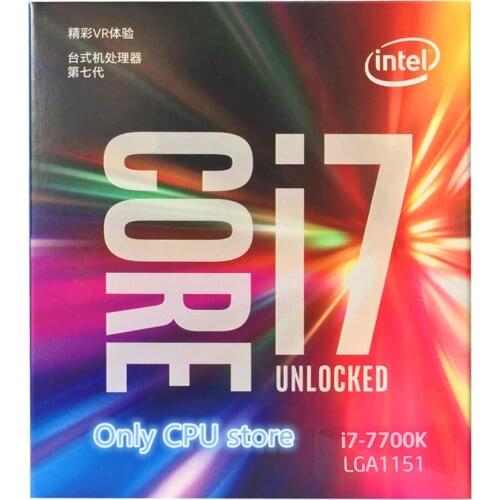 Intel PC Core 7 series Processor I7 7700K Boxed processor I7-7700K CPU LGA 1151-land FC-LGA 14 nanometers Quad-Cor free shipping