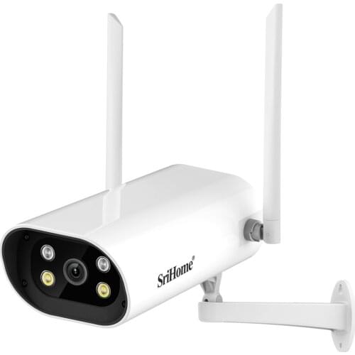 Srihome SH037 WIFI IP Camera 4.0MP 2.4GHz/5GHz Outdoor IP66 Waterproof Color Night Vision 2-Way Audio Human Detection CCTV Cam