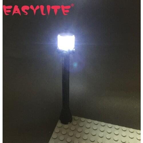 1pcs LED Street Light High Foot Version And Compatible With 15017 City Series Blocks Bricks Toys