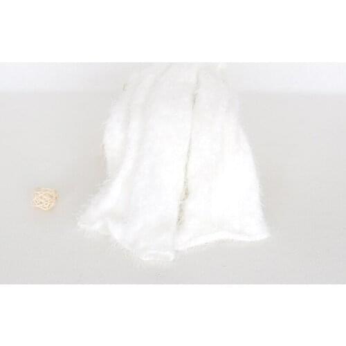 Baby Gril Jersey Stretch Wrap Posing Layer Fabric Newborn Photo Props Fuzzy Soft Sweater Wrap Newborn Swaddle Blanket